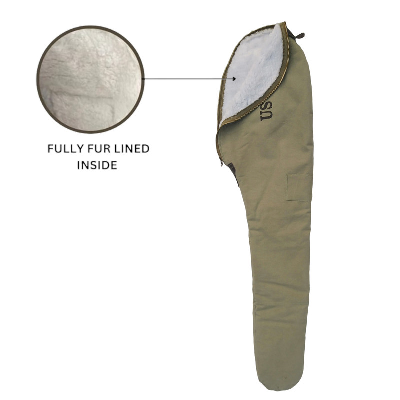 Warcraft Exports U.S. WWII Fleece Lined M1 Garand Case - Marked U.S