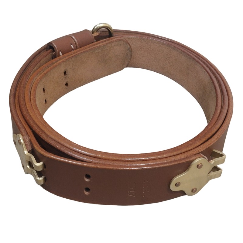 WWII US M1 GARAND RIFLE M1907 LEATHER CARRY SLING NEW gallery