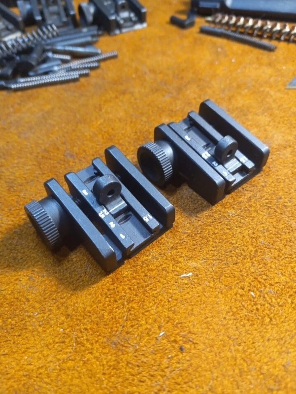 WWII M1 Carbine Rear Sight Adjustable Milled