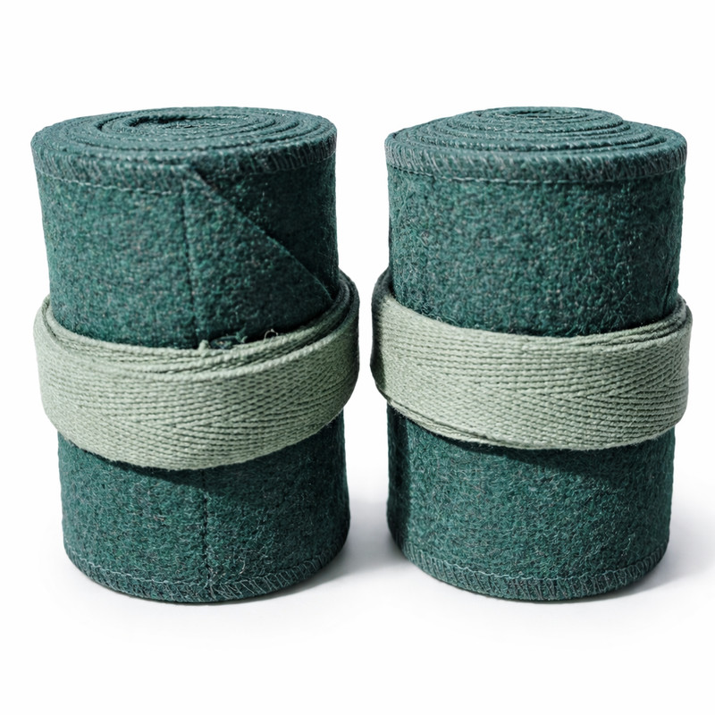 Dark Green WW1 US Army Puttees | M1910 Leggings Wraps WITH Interlock Repro