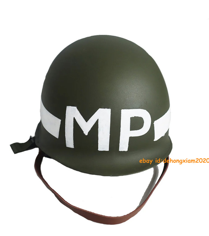 Replica WWII US Military Policeman Helmets M1 MP, Double Layer Steel Helmet