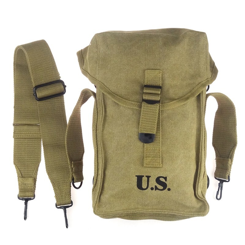 WWII 2AMRY M1 PARATROOPER GENERAL CANVAS PURPOSE AMMO BAG WITH STRAP