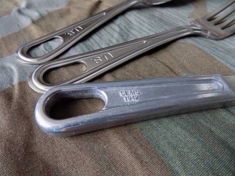 WW2 US Army Utensil - Fork, Spoon, Dinner Knife Eating Set - High Quality Repro gallery