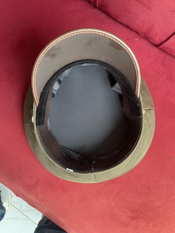 U.S. WWII Officer Visor Crusher Cap: Winter (OD Green) - All Sizes Available gallery