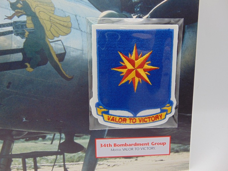 Willabee & Ward Emblems Of Air War WWII Patch 34th Bombardment Valor To Victory gallery