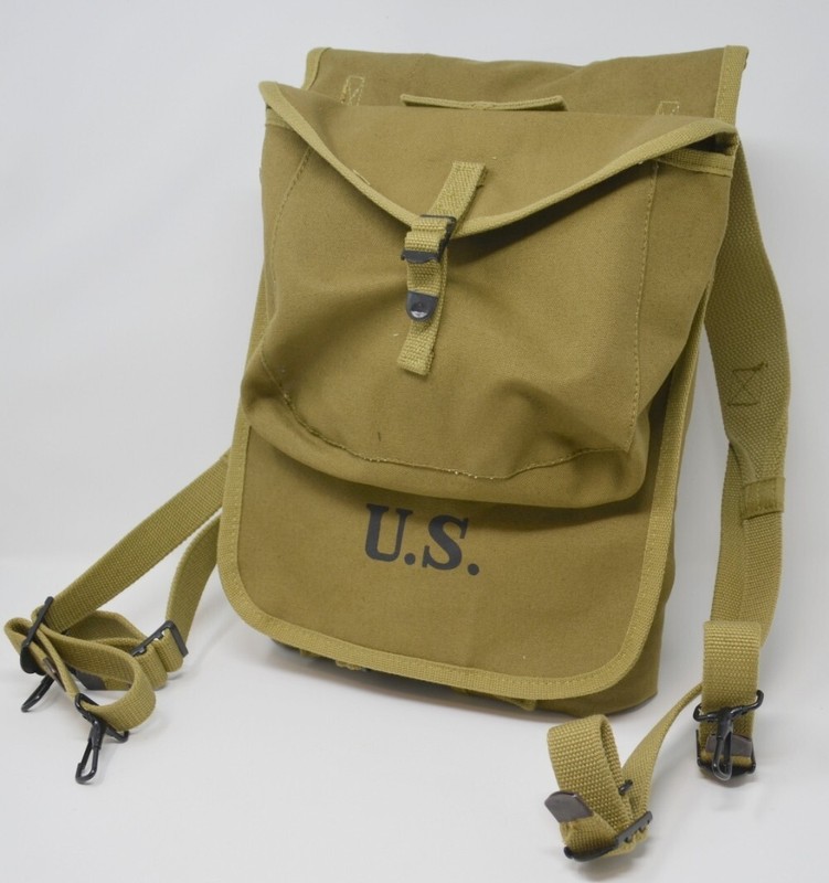 WW2 US M1928 US Haversack JQMD Reproduction, WWII Haversack