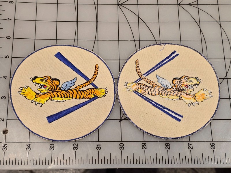 Reproduction WW2 US Army AVG Flying Tigers 3 Fighter Squadron Patch 3289