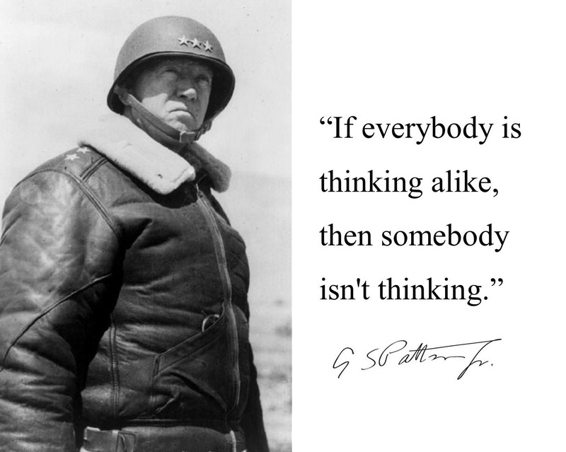 George S. Patton ” if everyone is…” Autograph Quote 8 x 10 Photo Picture #mc2
