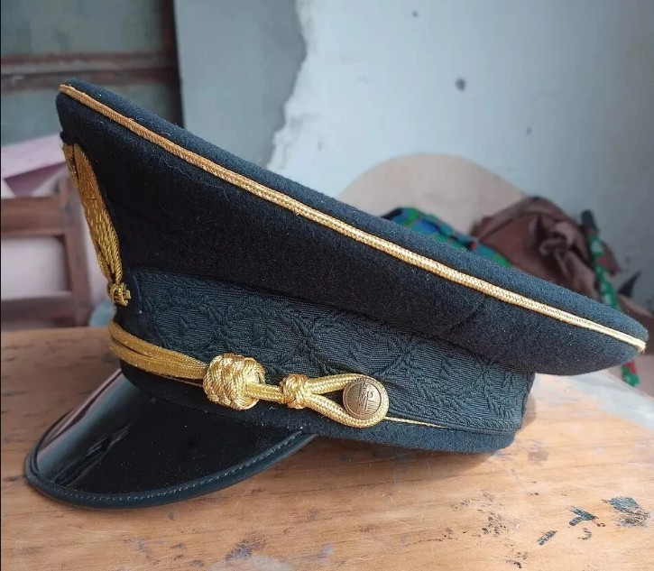 WW2 Italian M1895 Fascist Officer Military Visor Cap | Reproduction Uniform Peak gallery