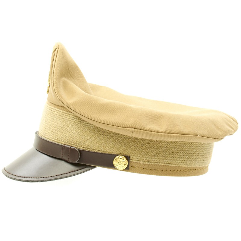 U.S. WWII Officer Visor Crush Cap summer Khaki Size 7 gallery