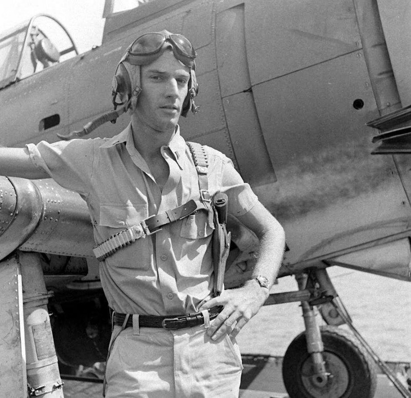WW2 WWII Photo Aboard US Lexington CV-16 in 1944 World War Two US Navy / US050