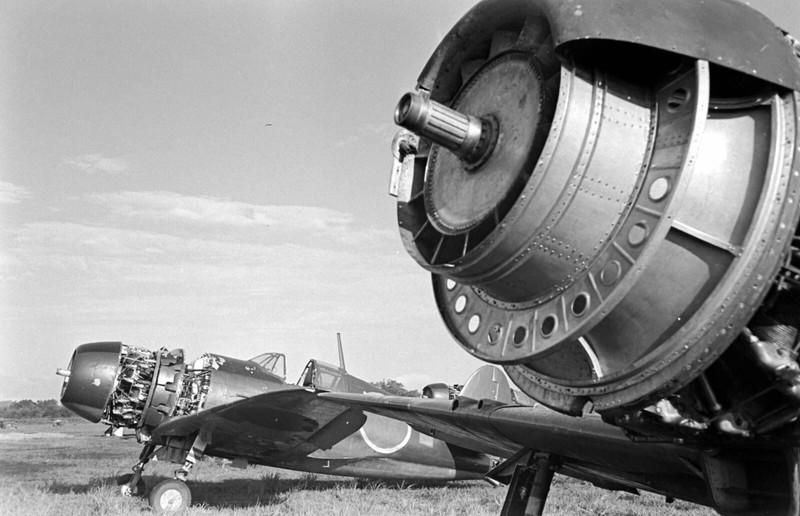 WW2 WWII Photo World War Two / Japanese Aircraft on Airfield in Japan 1945