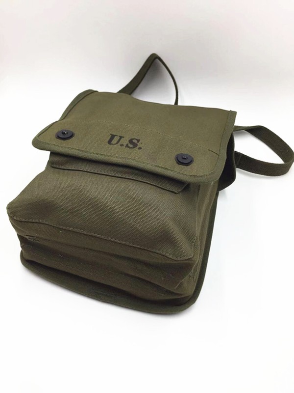 US Map Case Shoulder Bag Canvas Olive Green WW2 Reproduction gallery