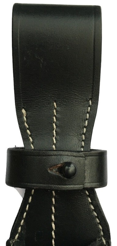 2x (pack WW2 German K98 / Kar 98 / 98K Leather Bayonet Frog w/Securing Strap gallery