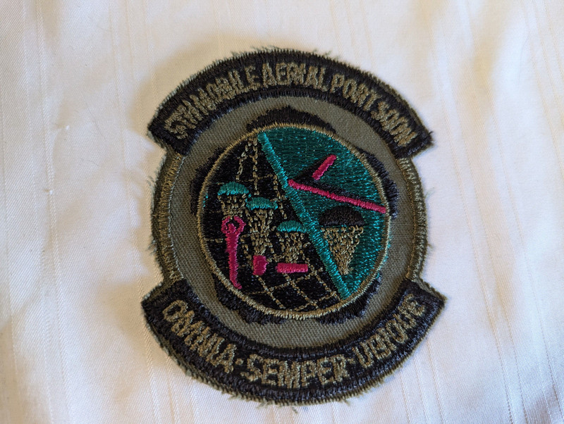WWII 5th Mobile Aerial Port Squadron embroidered patch 3.75″ x 3.25″ reprod