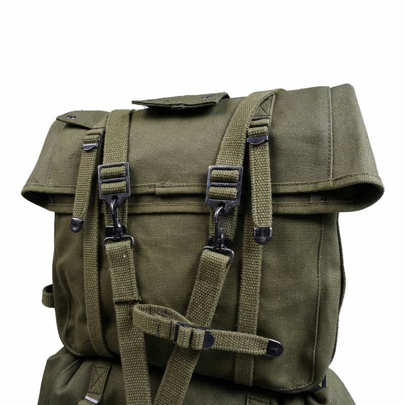 WWII US Army M1944 Field Pack Bag Field Cargo Pack M-1944 Suspenders Canvas gallery