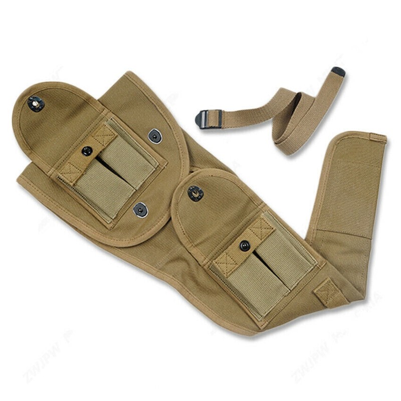 WW2 US ARMY M1 CARBINE PARATROOPER CANVAS COVER JUMP CASE MAG POUCH gallery