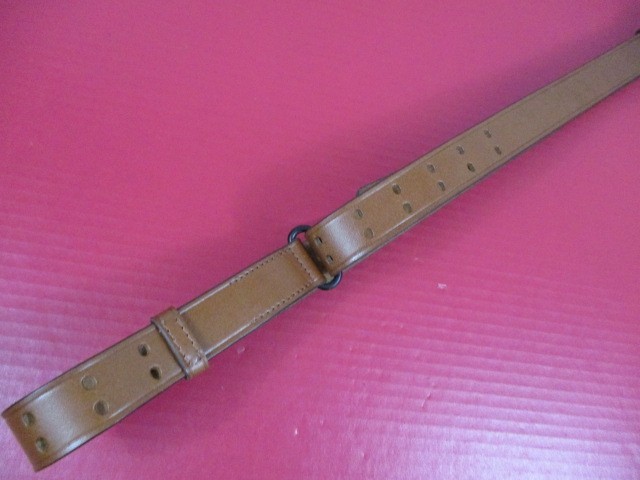 WWII US ARMY M1907 Leather Sling for M1 Garand Rifle - Dated 1942 - Reproduction gallery