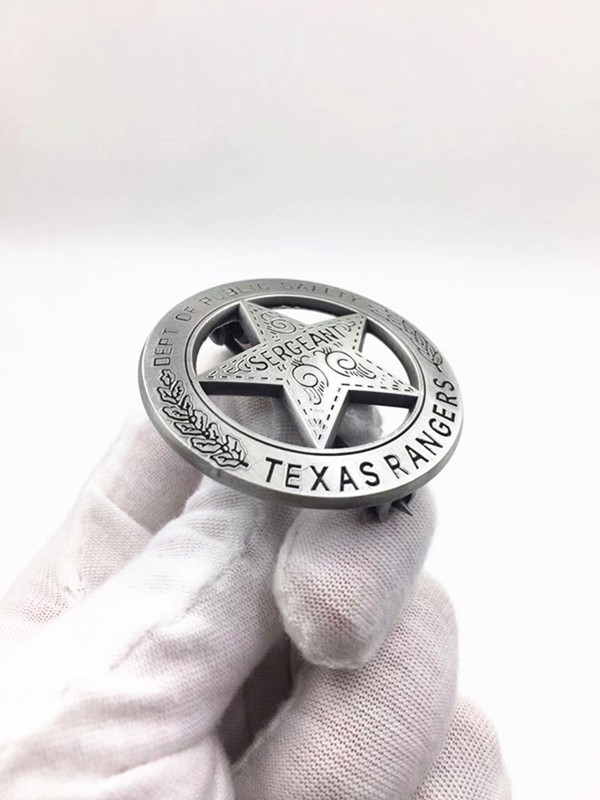 US Texas Rangers SGT Badge Pin Replica gallery