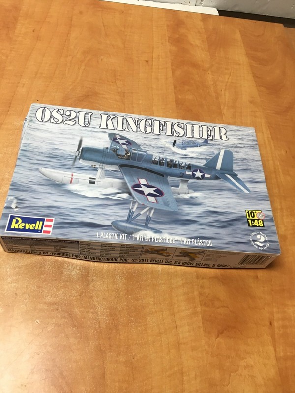 Revell 1/48 OS2U Kingfisher Float Plane Model Kit #85-5260 Sealed Parts