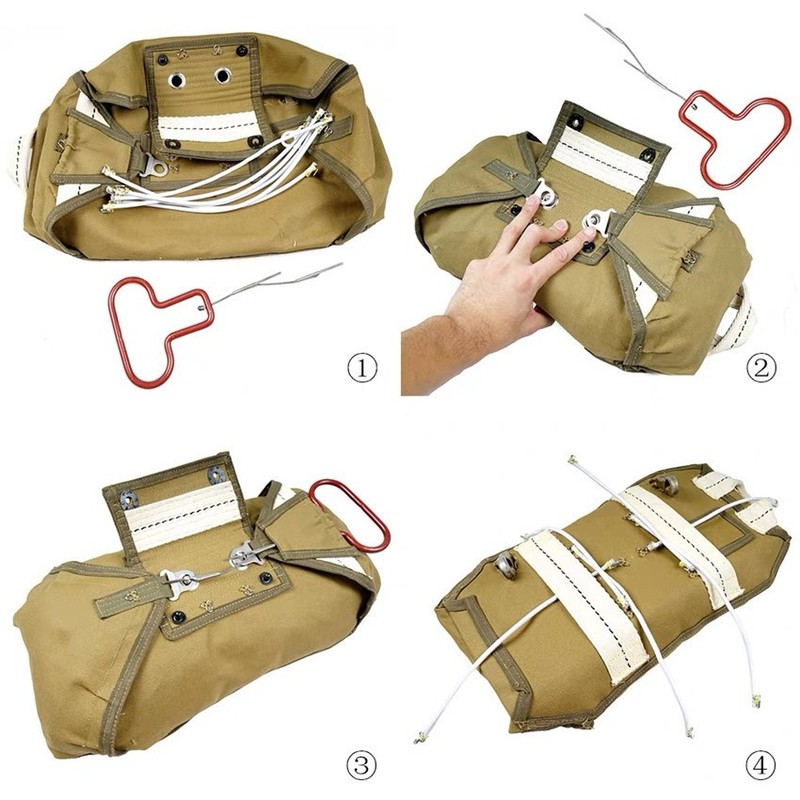 WW2 US PARATROOPER AIRBORNE T-5 PARACHUTE FRONT PACK NORMANDY D-DAY(NO Parachute gallery