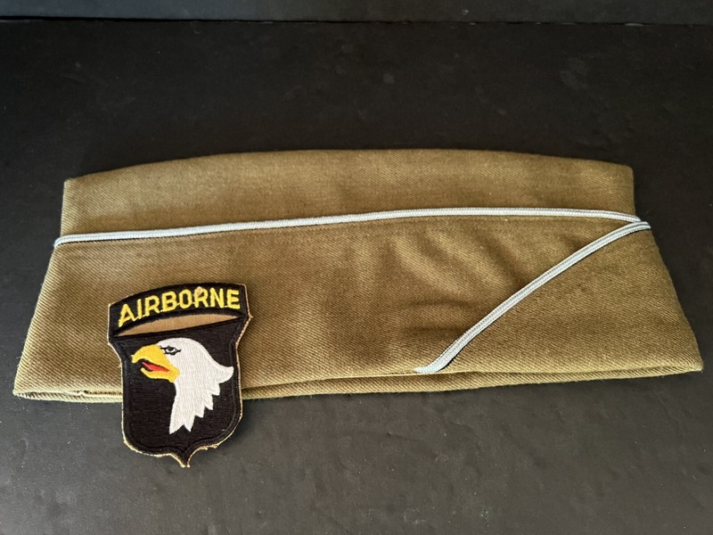 REPRO (ATF ) WWII U.S. PX GARRISON CAP, GLOVES, CRICKET, 101st PATCH & 101st DVD gallery