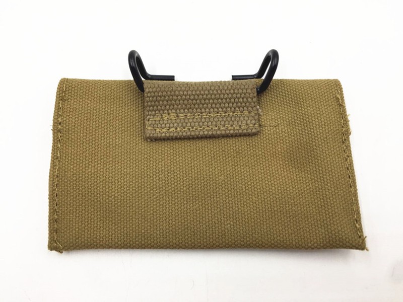 WW2 Korean War US Army M1910 First Aid Pouch Outdoor Webbing Bag KHAKI WITH HOOK gallery