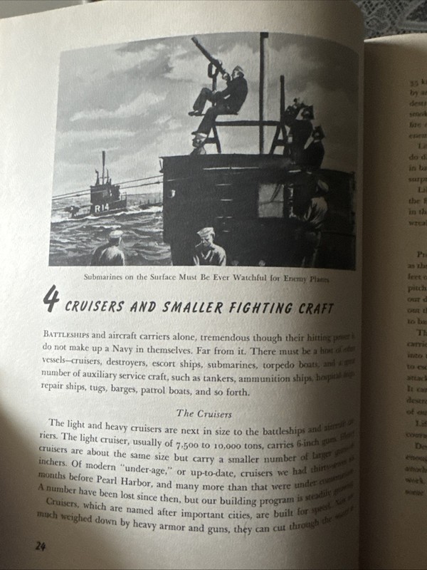 World War II era "Fighting Ships of the USA" book by Comander V. Blakeslee 1943 gallery