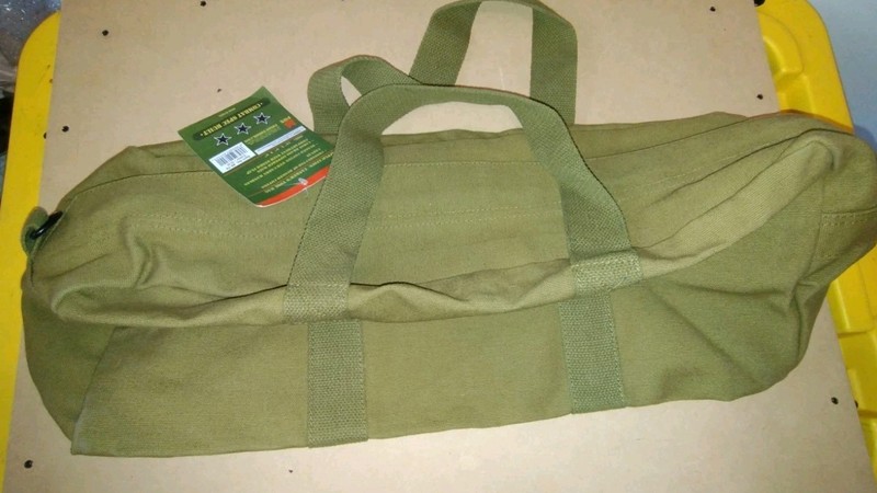 New Reproduction US WW2 Tankers Tool Bag Mfg Fox Outdoors 19x9x6 Inches gallery