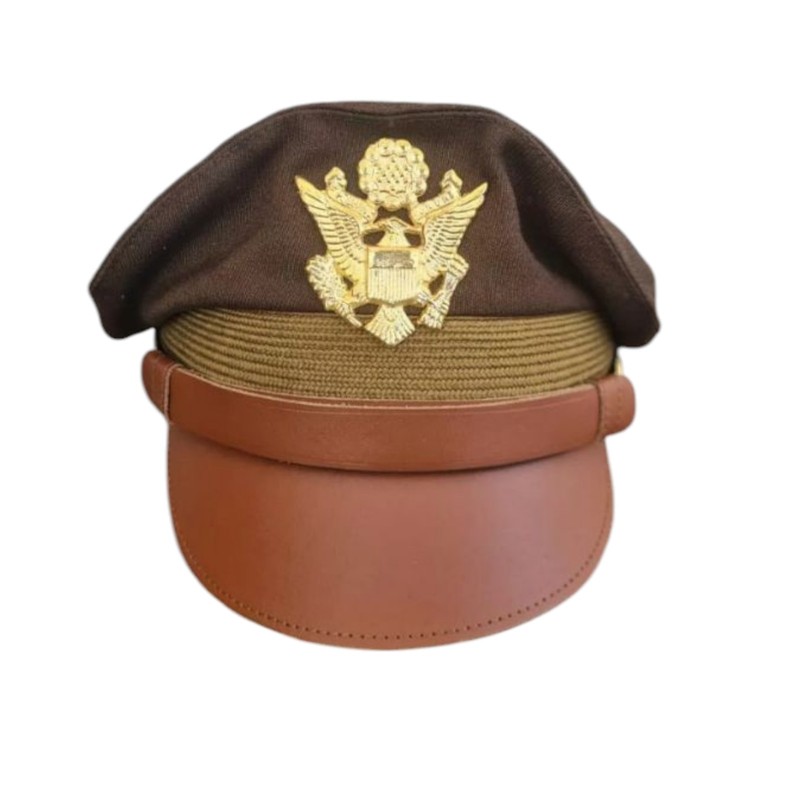 WW2 US American USAAF Army Officers Crusher Visor Hat Cap Replica All Sizes... gallery