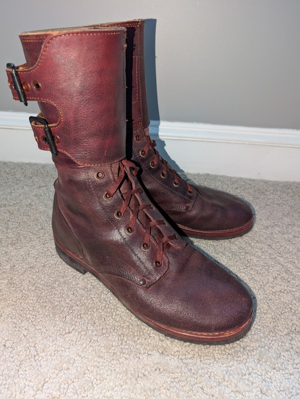 WWII US Army M1943 Double Duckle Boots By At The Front Size 8D gallery