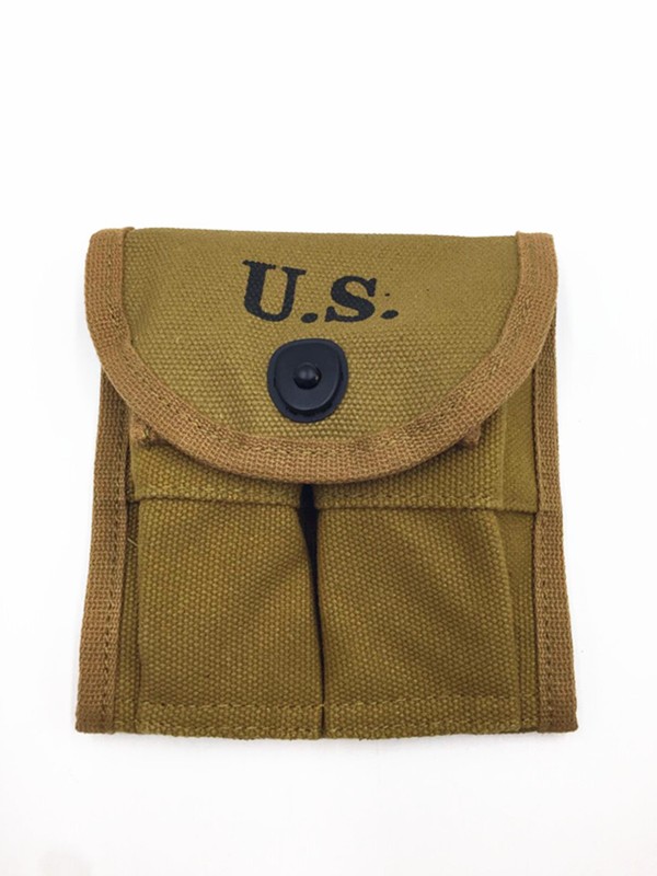 WWII US M1 Carbine Buttstock Type Canvas Ammunition Magazine Pouch