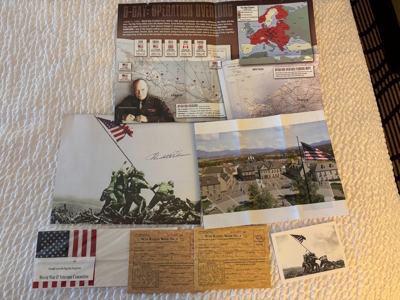 National World War II Museum Memorabilia Lot - V-Mail Newsletters, Maps, & More! gallery