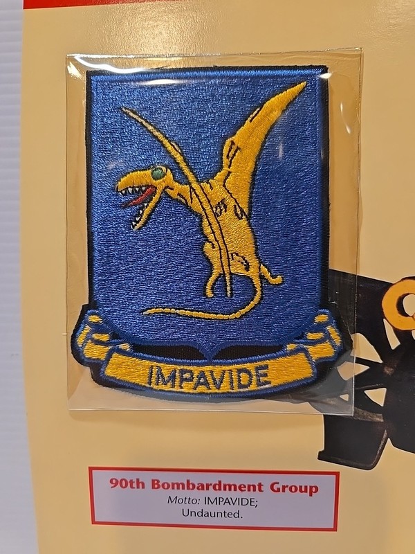 WWII Emblems Of Air War Patch 90th Bombardment Group "Impavide" Queen Mae gallery