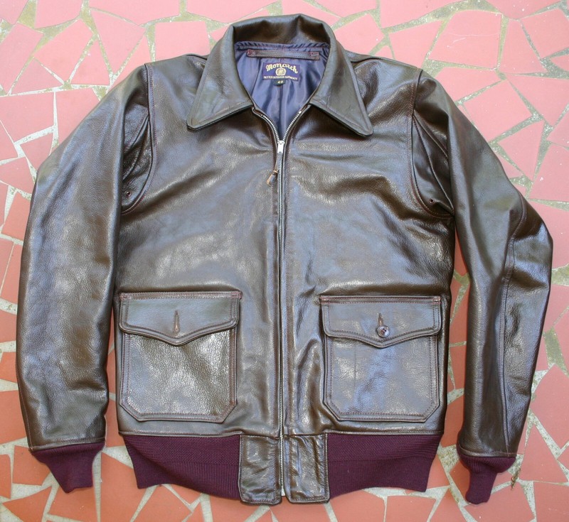 MONARCH USN WW-2 REPRO AN-J-3, M-422, G-1 HORSE HIDE LEATHER FLIGHT JACKET BUILD gallery