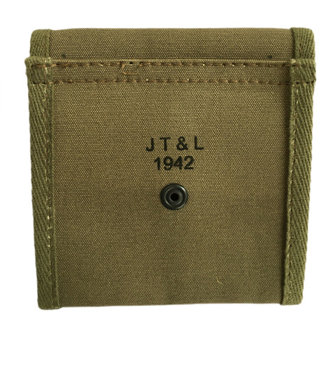 WWII US Army M1 Carbine Ammo Pouches Set of 5 OD Green Canvas Military Gear gallery