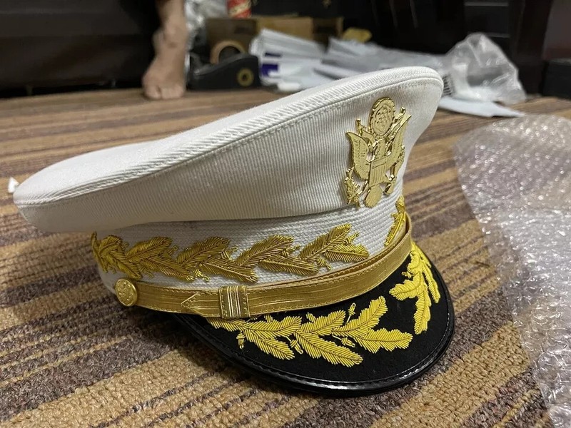 U.S. Army General Hat White Top All Sizes gallery