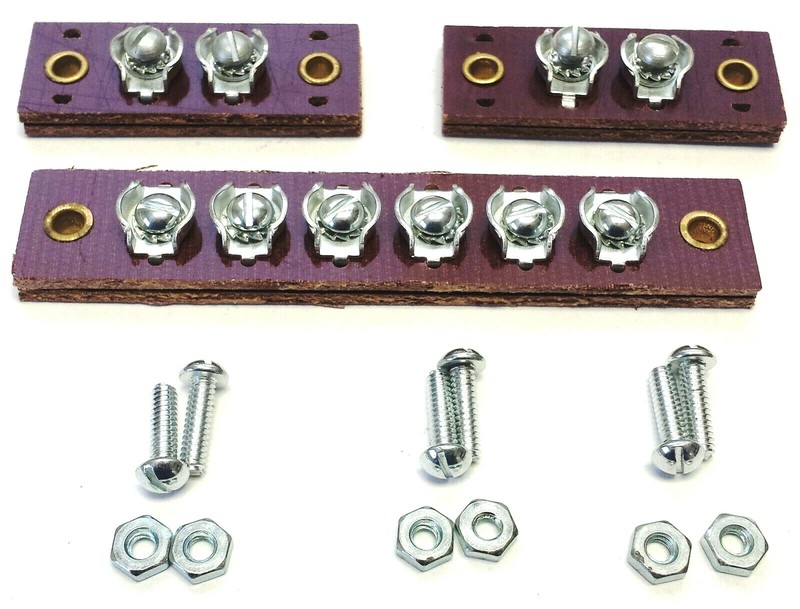 willys MB Wiring Harness Junction Block Set ✅ (A1490 639599) 1@6 post, 2@2 Post