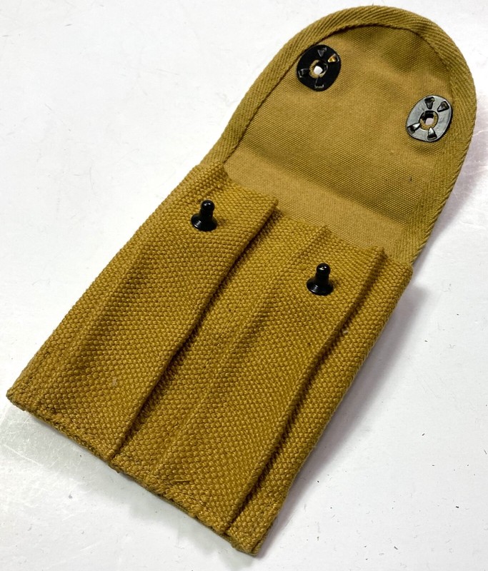 WWI WWII US M1910 .45 PISTOL MAGAZINE AMMO BELT CARRY POUCH-OD#3 gallery