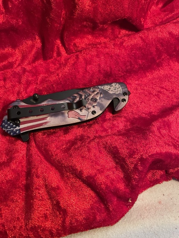 7.5 Inch Patriotic Battle of Iwo Jima Tactical Pocket Knife 3 Inch Blade gallery