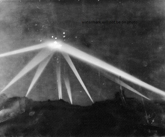 The Battle of Los Angeles Great LA Air-raid UFO sighting 8″x 10″ WWII WW2 Photo