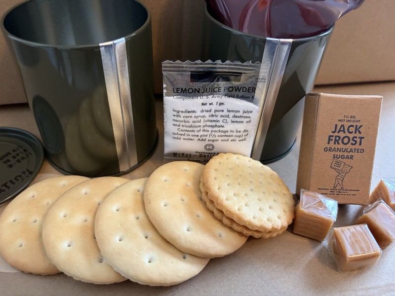 Late WWII OD C Ration DINNER - Fully Edible, Reusable Historically Accurate gallery