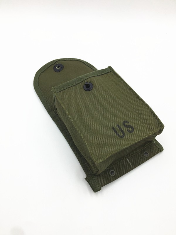 Reproduction The Korean War US Army 30RD M14 CARBINE Army Green Canvas Pouch gallery
