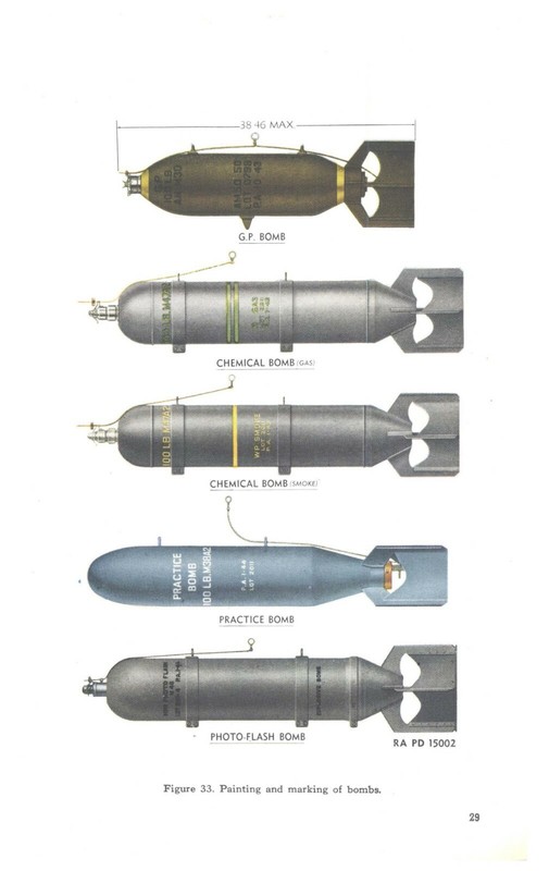 REPRINT "BOMBS FOR AIRCRAFT" 1944 MANUAL 270p TM 9-1980 30 COLOR 100+ IMAGES gallery