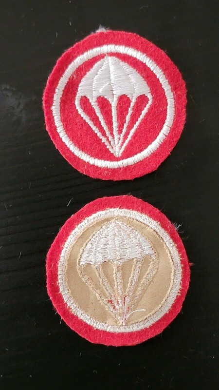 Reproduction WW2 US Army Airborne Parachute Troop Cap Patch Engineer Artillery gallery