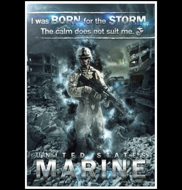 Marines Recruitment Poster PHOTO USMC Marine Corps Recruiting Marine 5×7 Pic