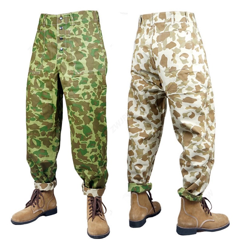 WW2 US ARMY USMC Pacific camouflage UNIFORM AND M1 HELMET WITH COVER USMC LEGGIN gallery