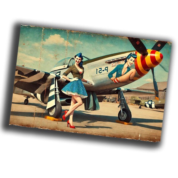 nice vintage woman retro WW2 Photo Glossy 4*6 in B34