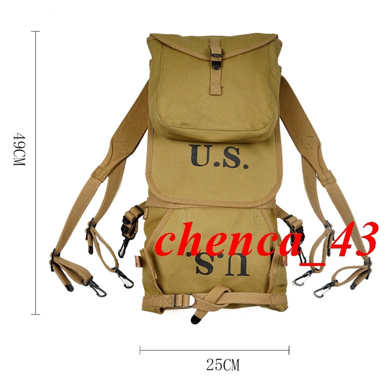 Replica WWII US Army M1928 Haversack Combat Field Packs Outdoor Hiking Backpack gallery