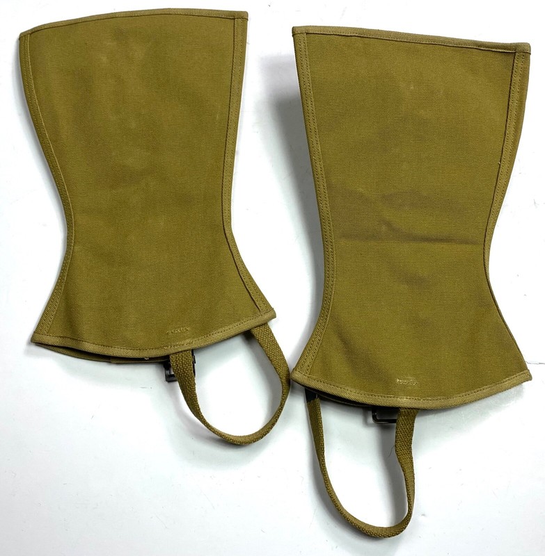 WWII US ARMY INFANTRY M1938 COMBAT FIELD LEGGINGS- SIZE 2 gallery
